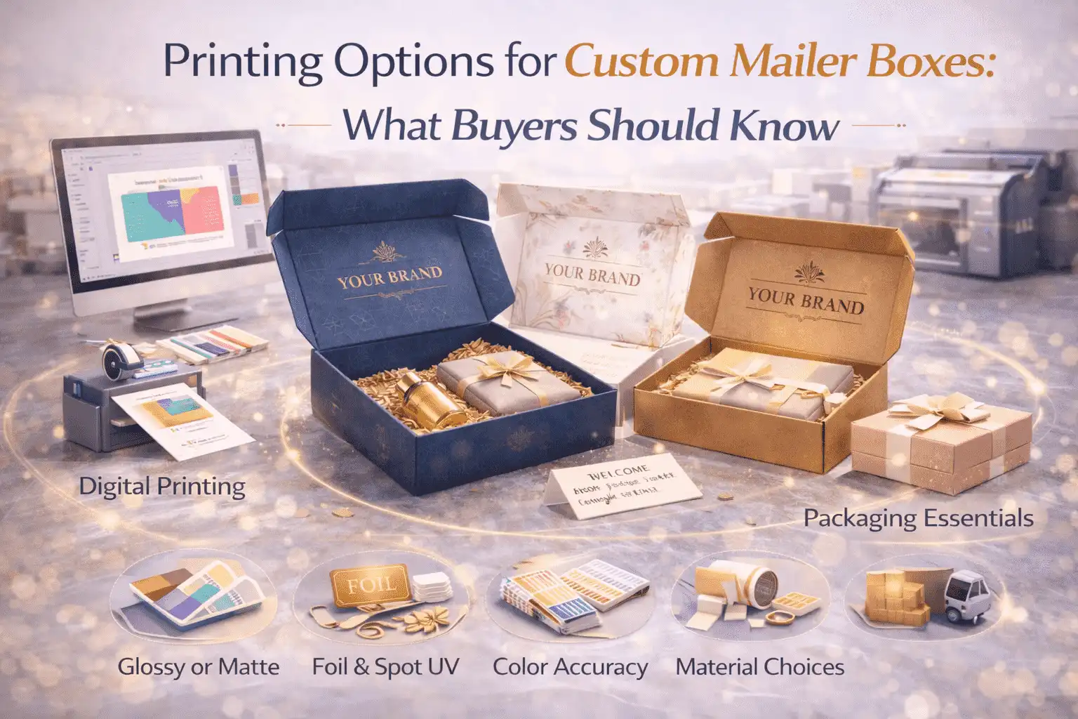 Printing Options for Custom Mailer Boxes: What Buyers Should Know